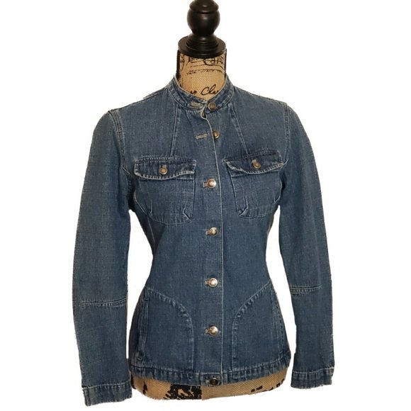 First Issue by Liz Claiborne Denim Jacket M - Picture 4 of 6